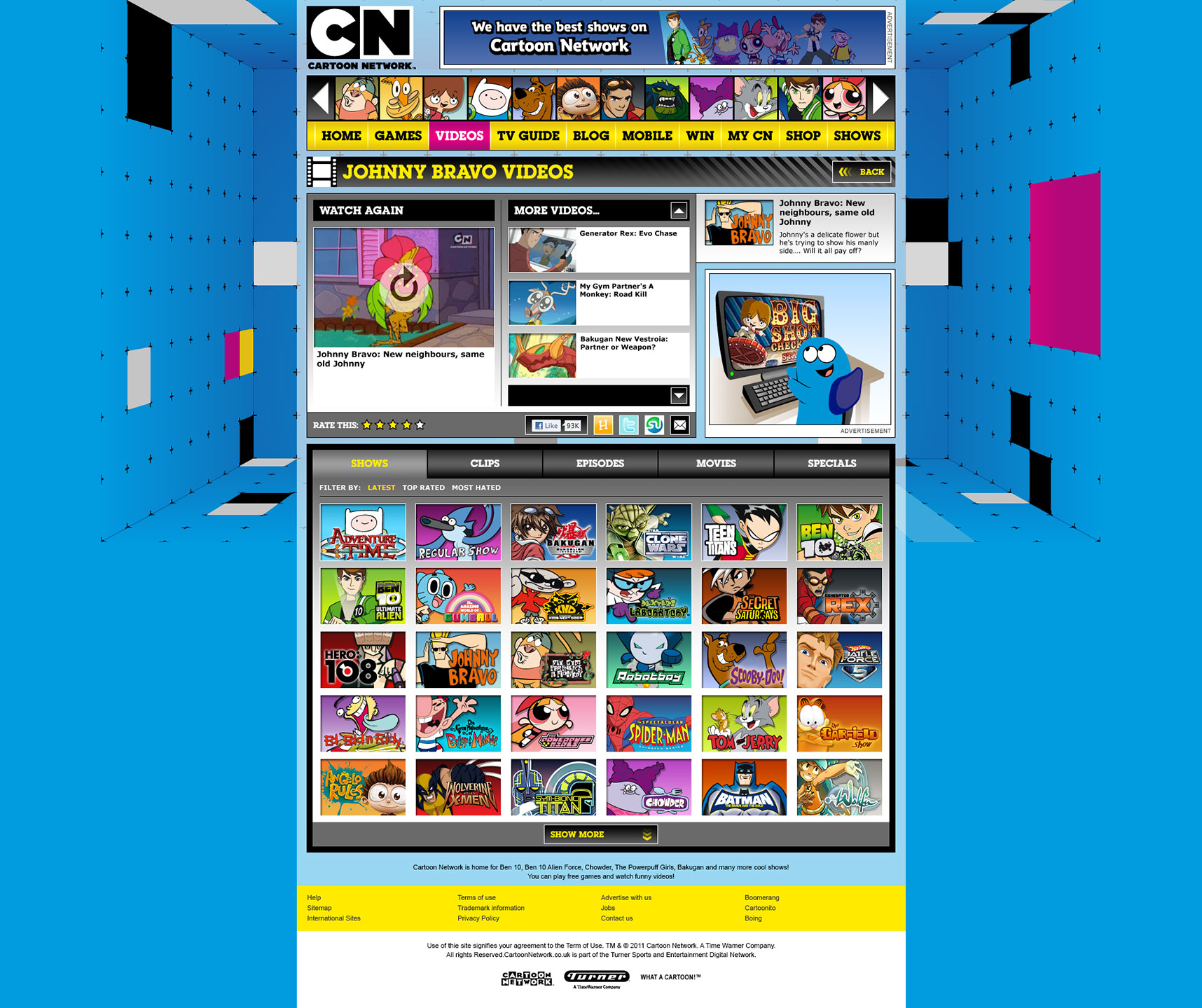 Cartoon Network: 2011 - Video Page 01