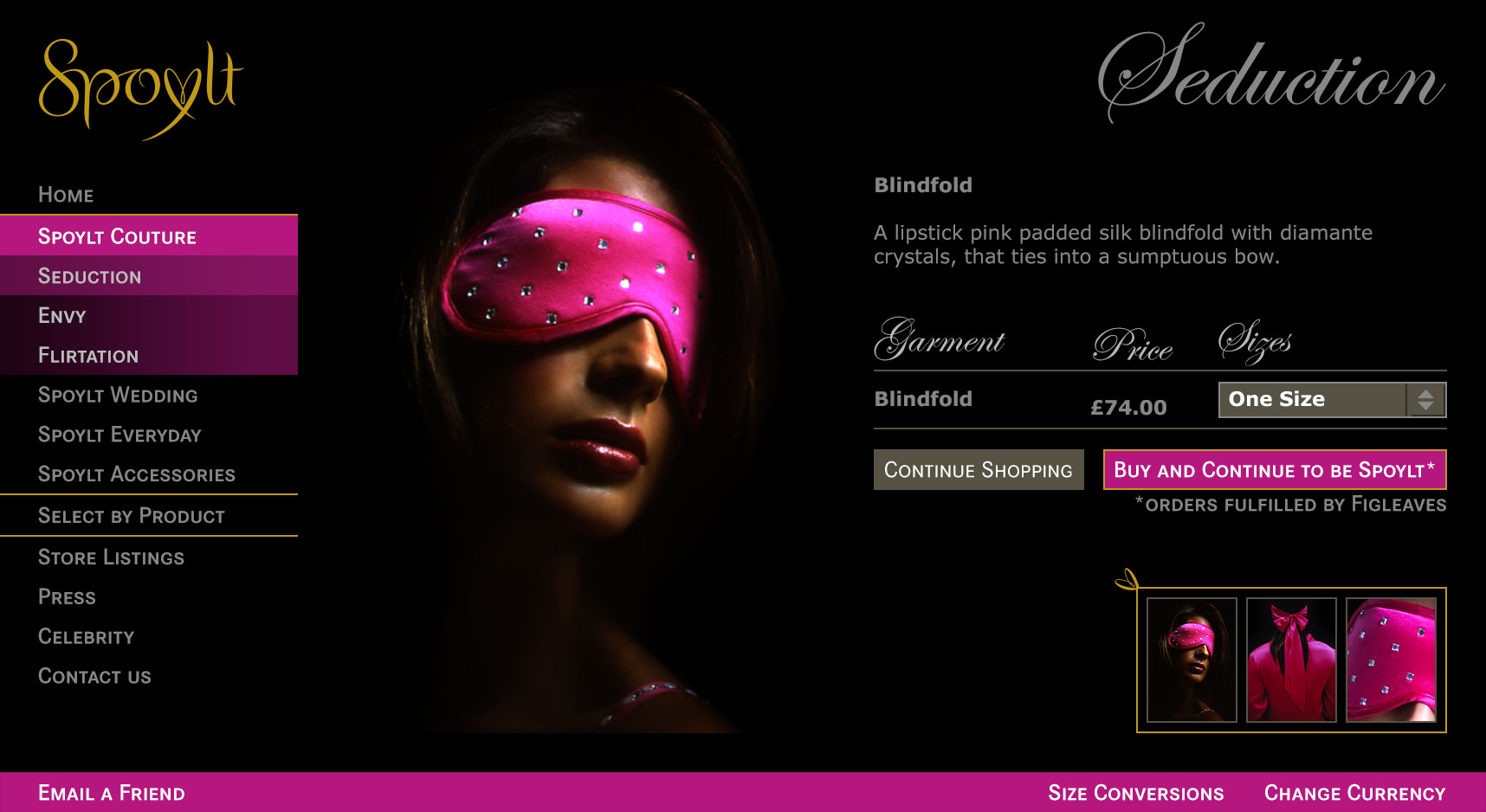 Tashia - Seduction Blindfold