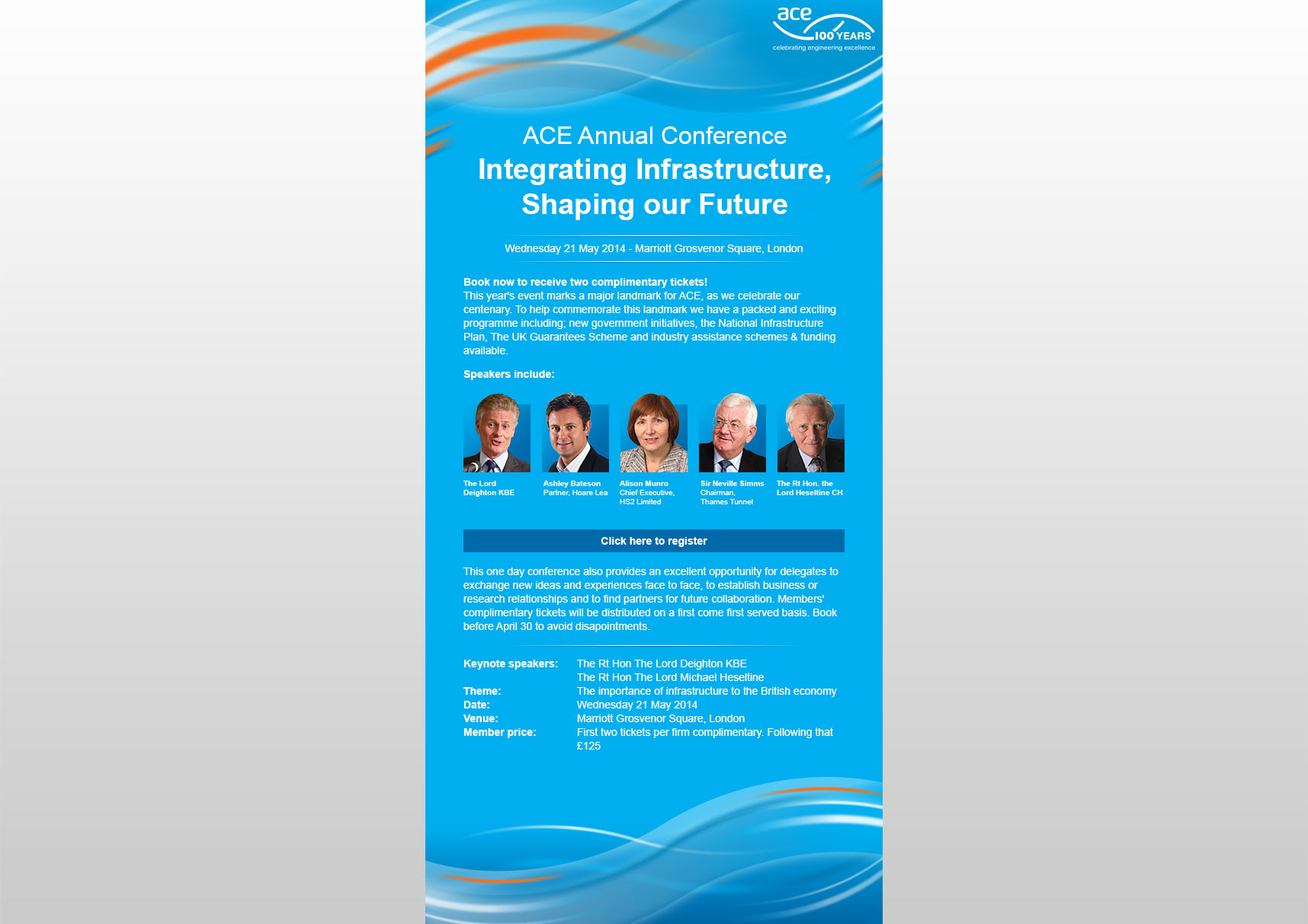 ACE: Events - Annual Conference Email