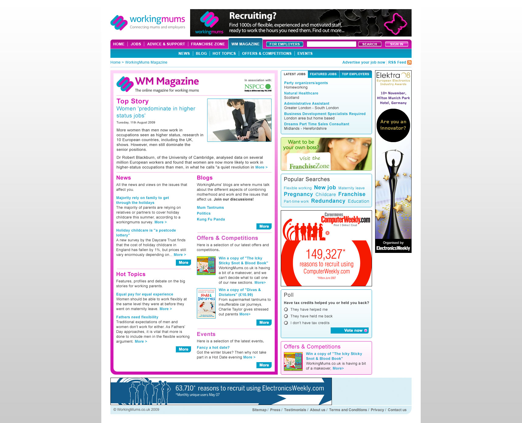 Working Mums - Magazine Home